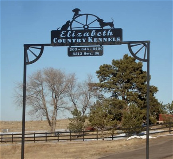 Elizabeth County Kennel Sign
