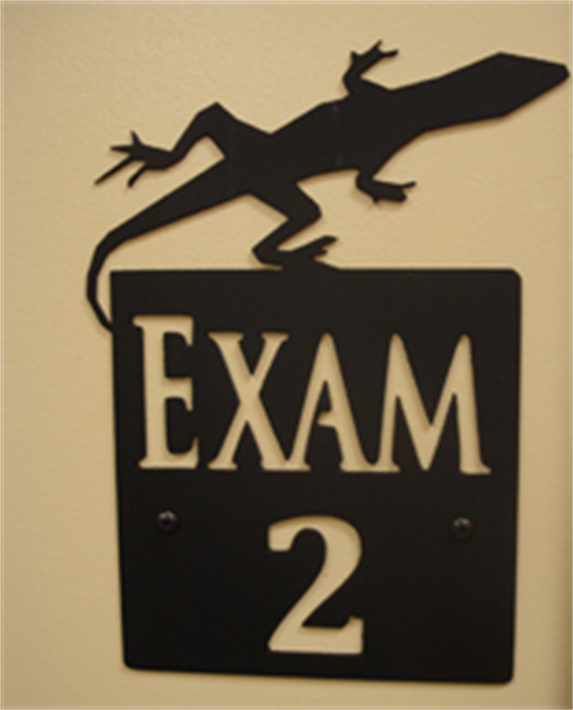 Exam Room Sign